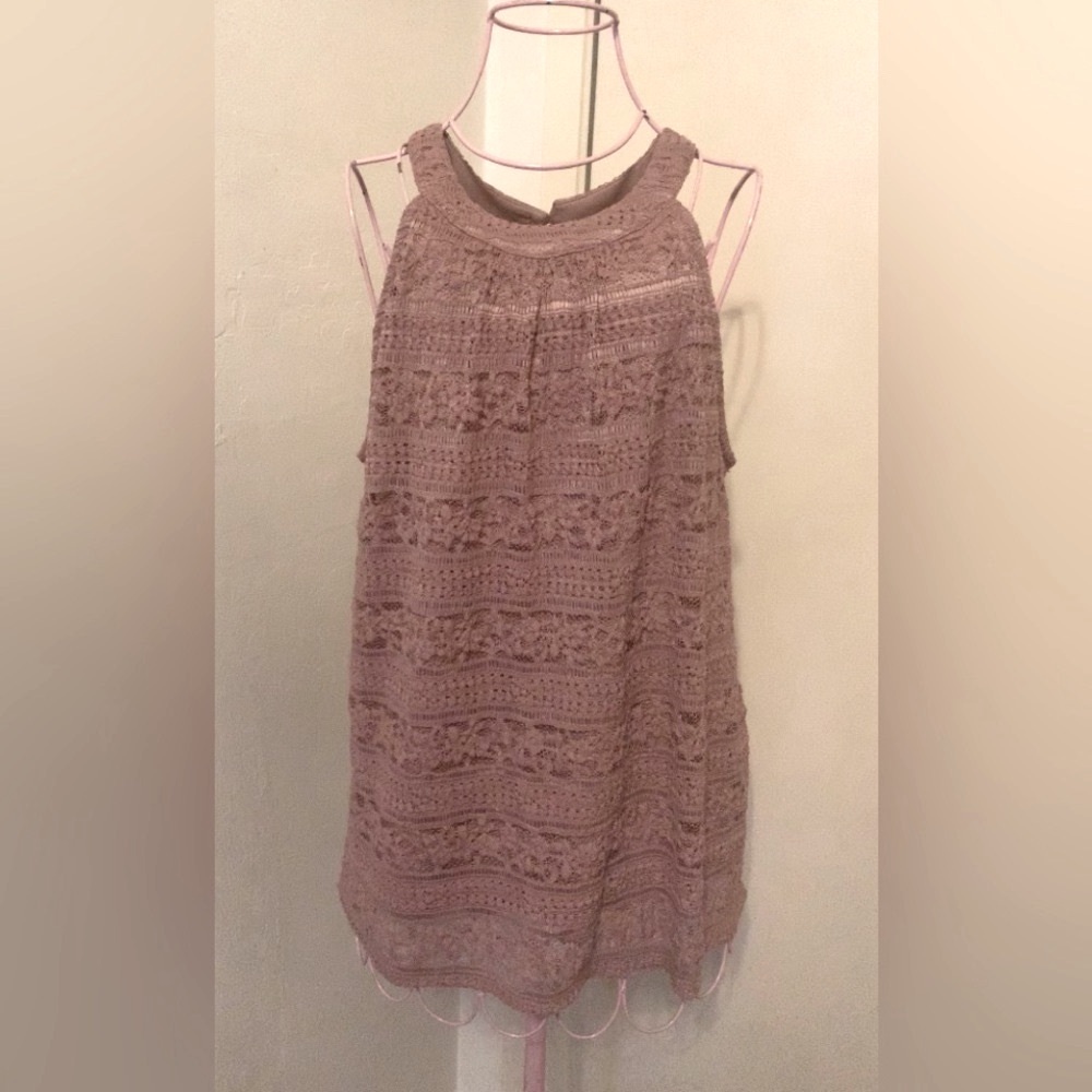Monteau Pink Lace Sleeveless Blouse- Large Bust (37-39)